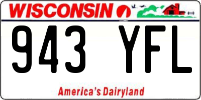 WI license plate 943YFL
