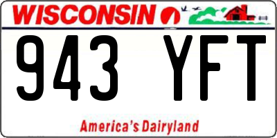 WI license plate 943YFT