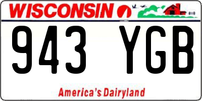 WI license plate 943YGB