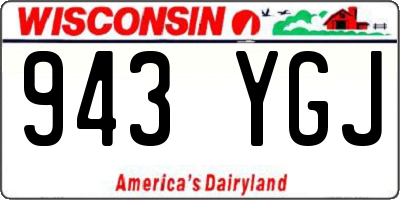 WI license plate 943YGJ
