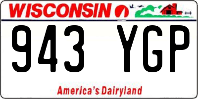 WI license plate 943YGP