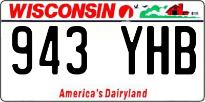 WI license plate 943YHB
