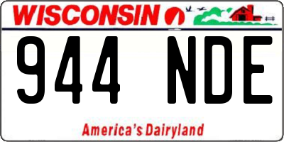WI license plate 944NDE