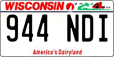 WI license plate 944NDI