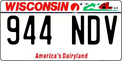 WI license plate 944NDV
