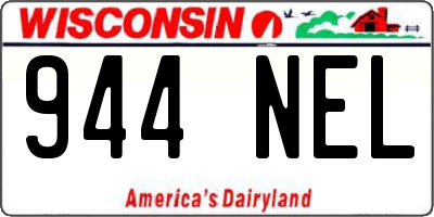 WI license plate 944NEL