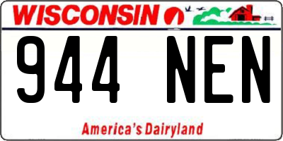 WI license plate 944NEN
