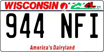 WI license plate 944NFI