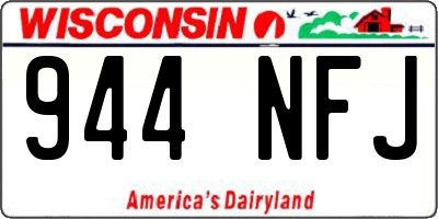 WI license plate 944NFJ