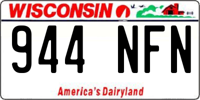 WI license plate 944NFN