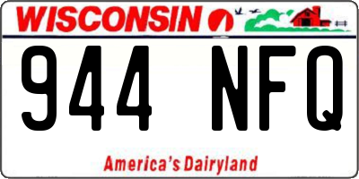 WI license plate 944NFQ