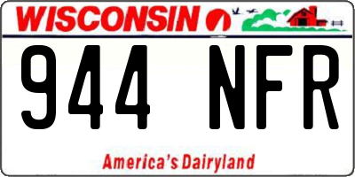 WI license plate 944NFR