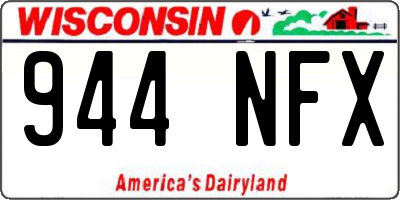 WI license plate 944NFX