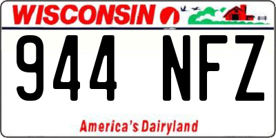 WI license plate 944NFZ