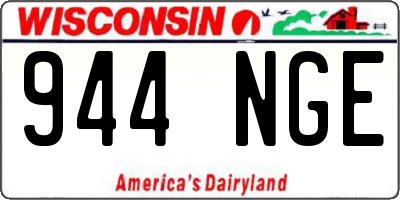 WI license plate 944NGE