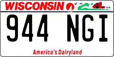 WI license plate 944NGI