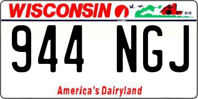 WI license plate 944NGJ