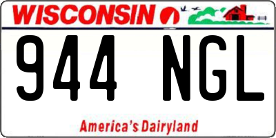 WI license plate 944NGL
