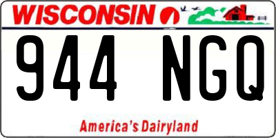 WI license plate 944NGQ