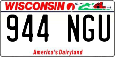 WI license plate 944NGU
