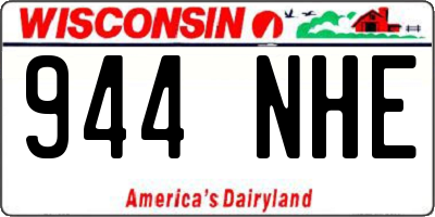 WI license plate 944NHE