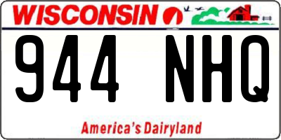 WI license plate 944NHQ