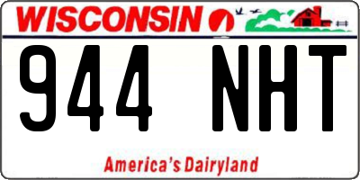 WI license plate 944NHT