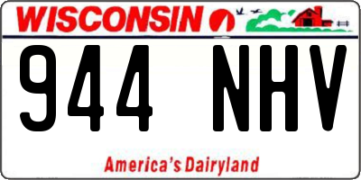 WI license plate 944NHV