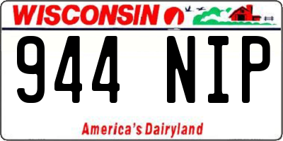 WI license plate 944NIP