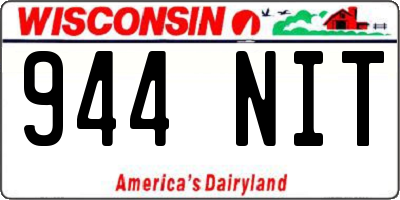 WI license plate 944NIT