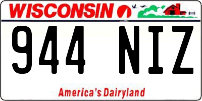 WI license plate 944NIZ