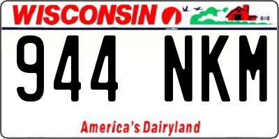 WI license plate 944NKM