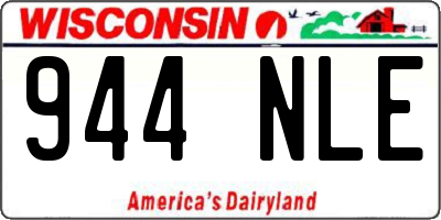 WI license plate 944NLE
