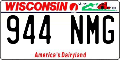 WI license plate 944NMG