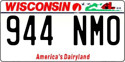 WI license plate 944NMO