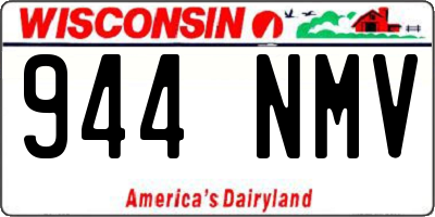 WI license plate 944NMV