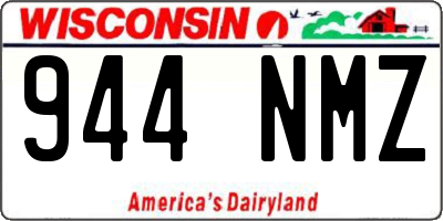 WI license plate 944NMZ