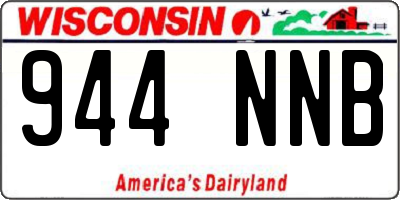 WI license plate 944NNB