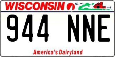 WI license plate 944NNE