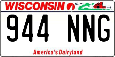 WI license plate 944NNG