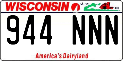 WI license plate 944NNN