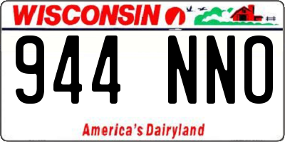 WI license plate 944NNO