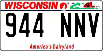 WI license plate 944NNV