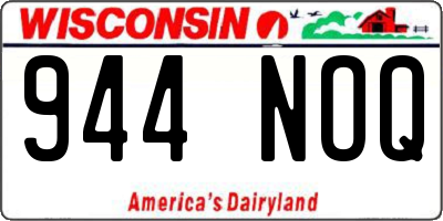 WI license plate 944NOQ