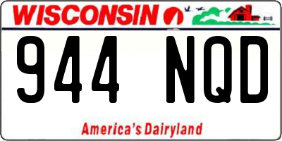 WI license plate 944NQD