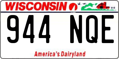 WI license plate 944NQE