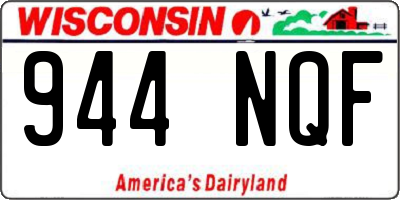 WI license plate 944NQF