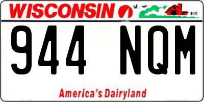 WI license plate 944NQM