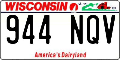WI license plate 944NQV