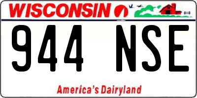 WI license plate 944NSE